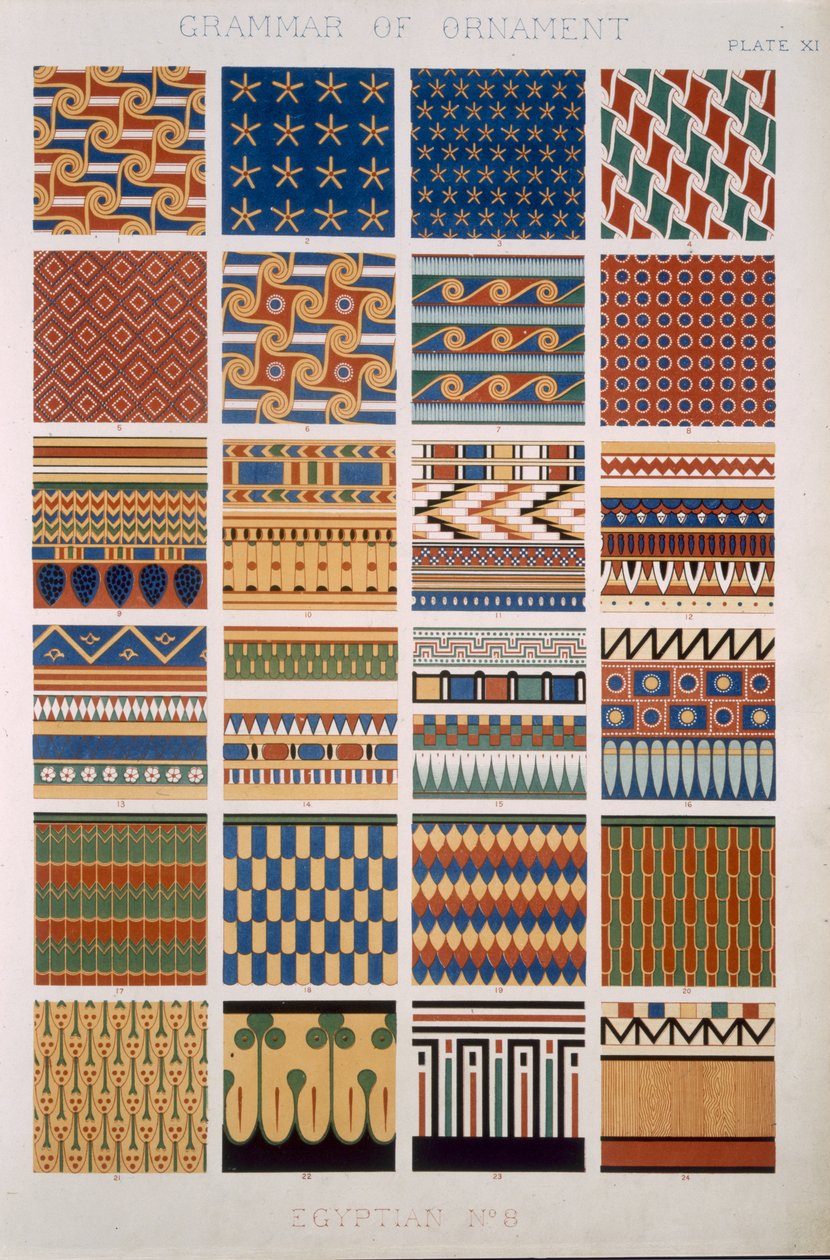 Egyptská č. 8, deska X, z 