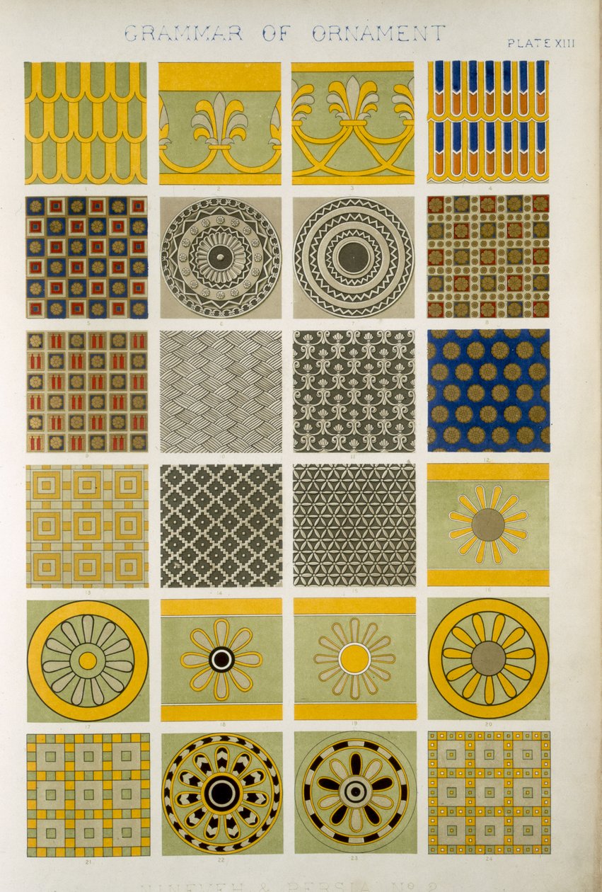 Ninive a Persie č. 2, z knihy "The Grammar of Ornament" od Owena Jonese (1809-68) od Owen Jones