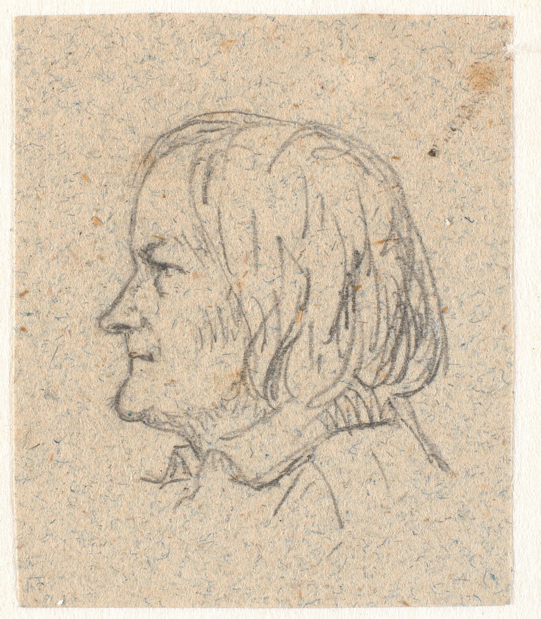 Profilový portrét Thorvaldsena od P.C. Skovgaard
