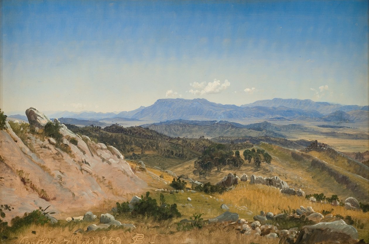 Rocky Hills poblíž Civitella od P.C. Skovgaard