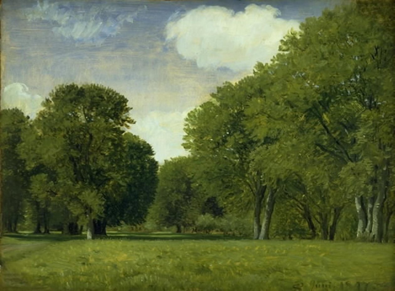 Jelení obora. Studie od P.C. Skovgaard