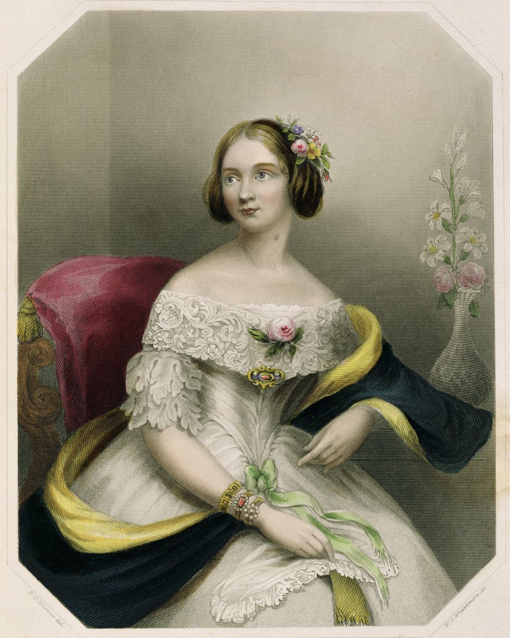 Jenny Lind (1820-70), vyryl W.C. Wrankmore od P.O. Wagner