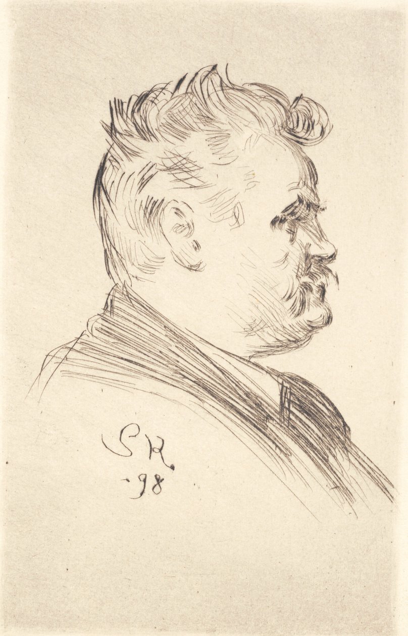 Portrét Carla Lochera, profil od Peder Severin Krøyer
