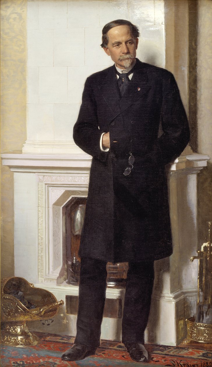 Portrét architekta F. Meldahla od Peder Severin Krøyer