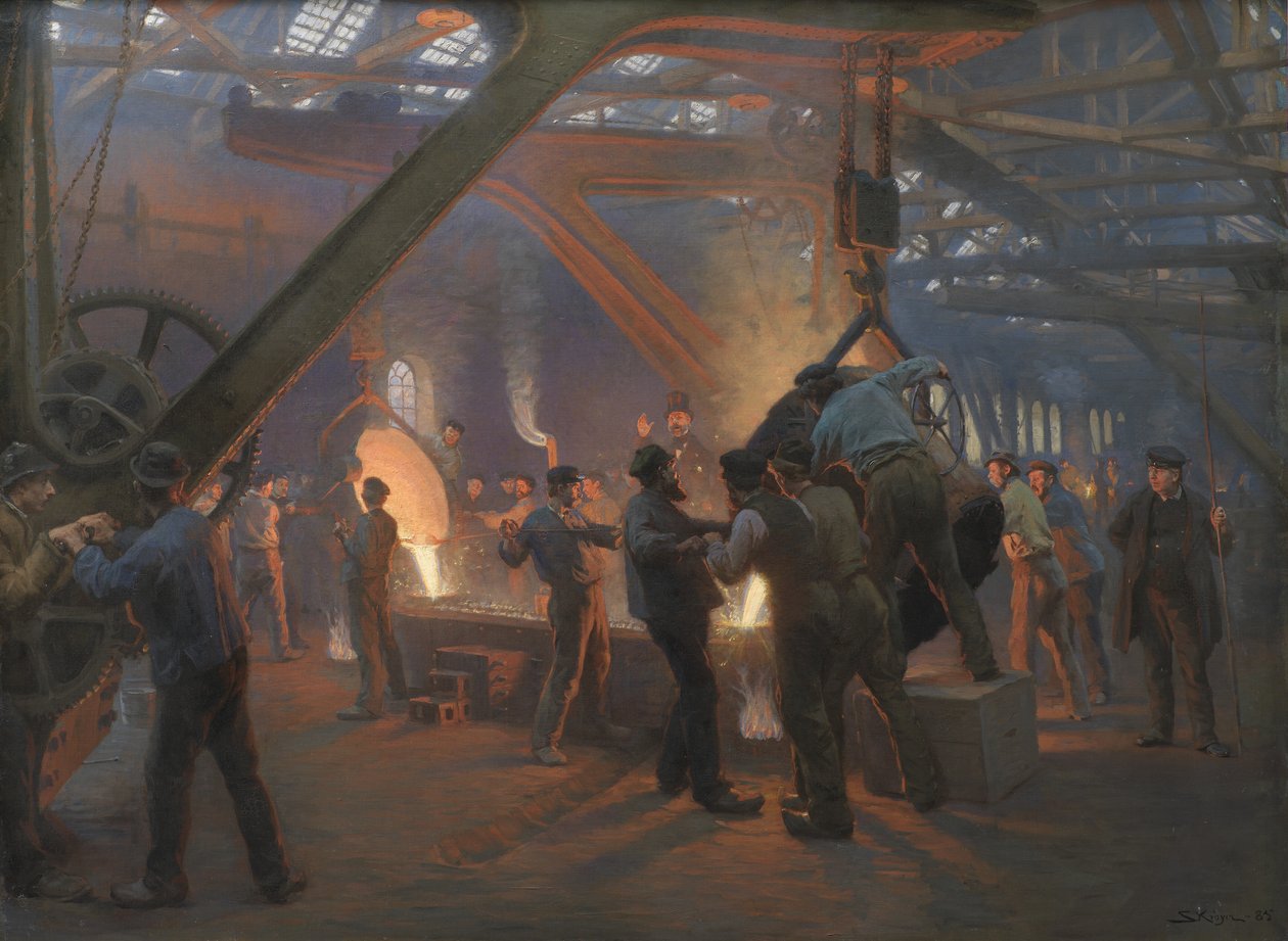 Slévárna železa, Burmeister a Wain od Peder Severin Krøyer