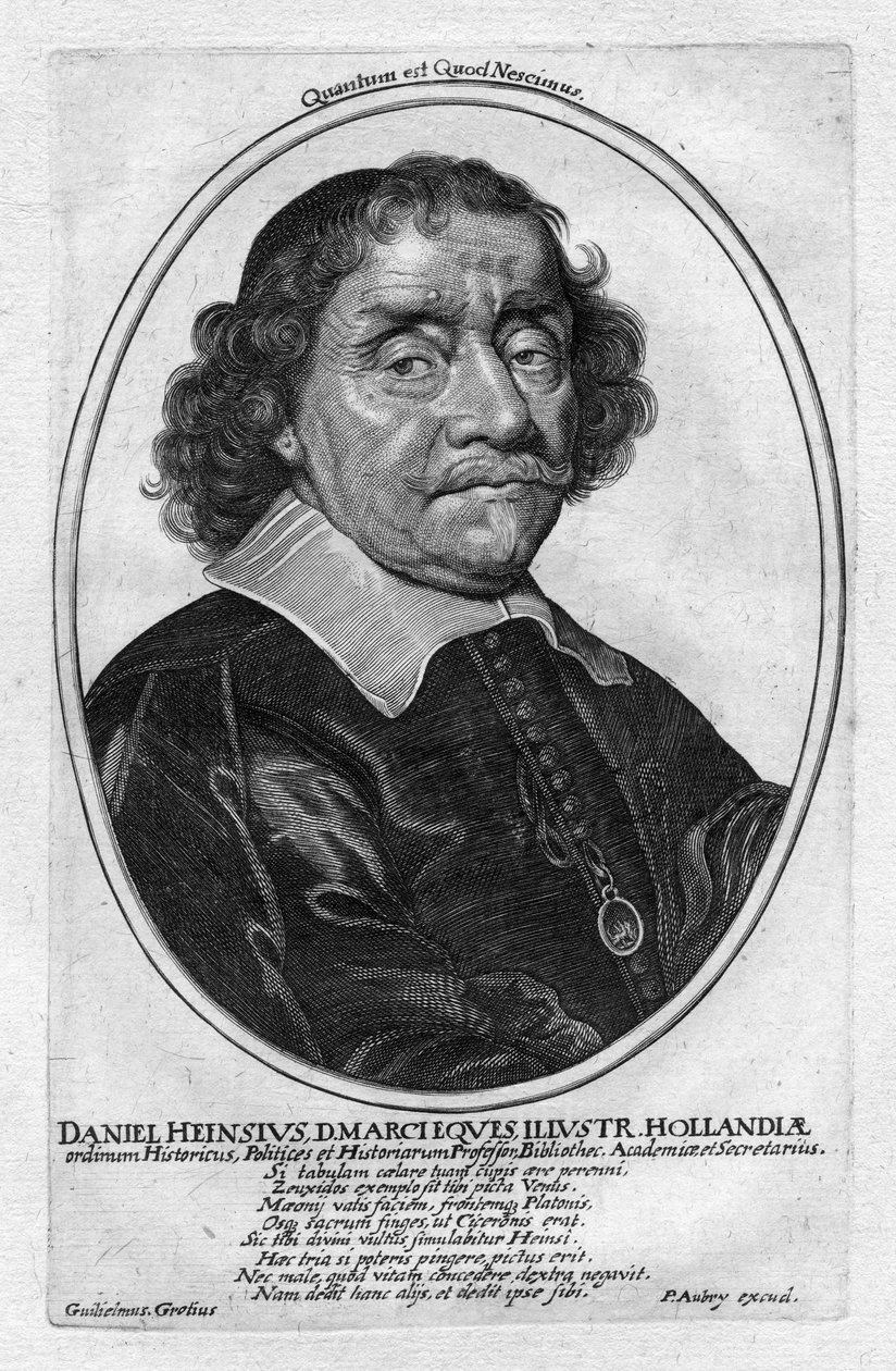 rytý portrét od P. Aubry daprès W. Groot