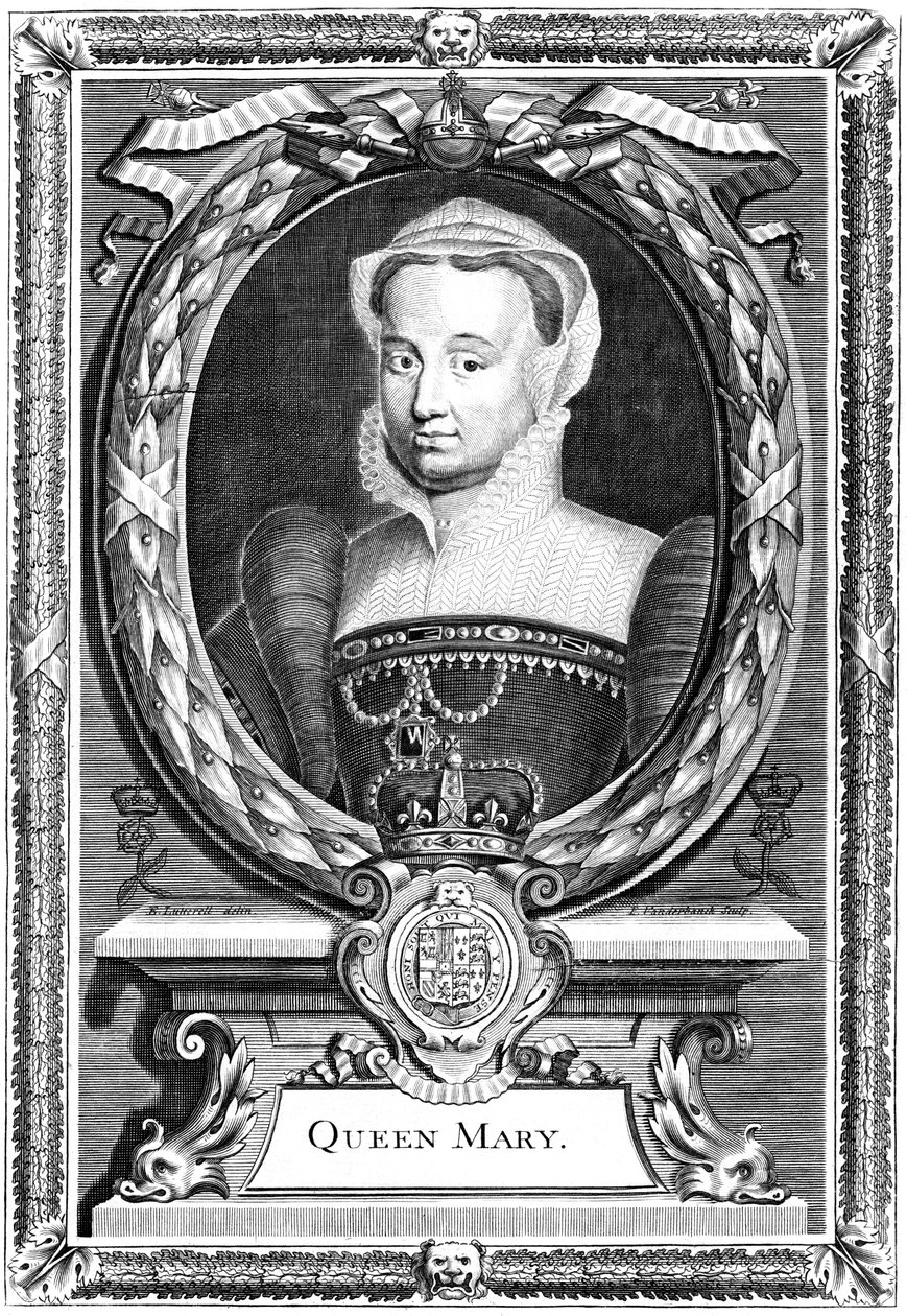 Anglická královna Marie I., 19. století od P. Vanderbanck