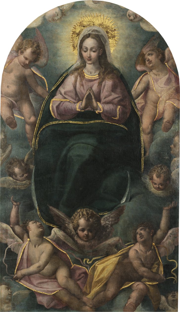 Madona s anděly od Pablo de Cespedes