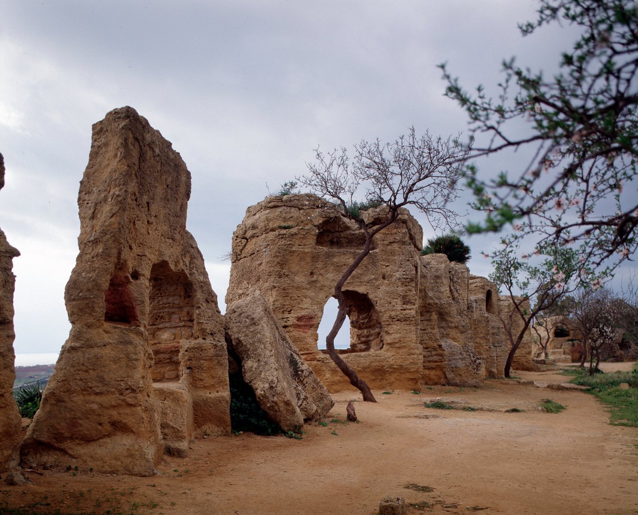 Pohled na paleochristian nekropole, 4. století od Paleo Christian