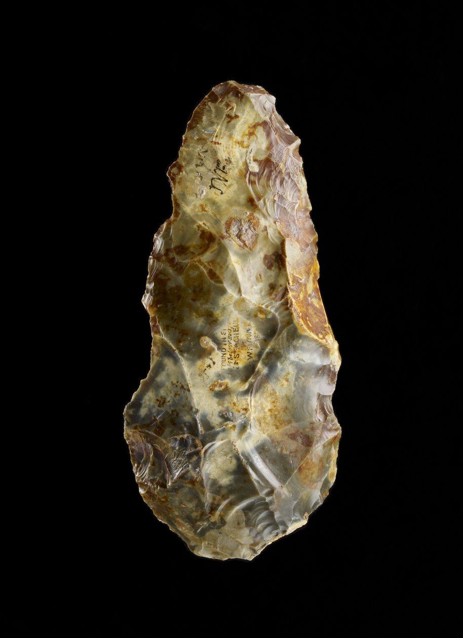 Handaxe (pazourek) od Paleolithic