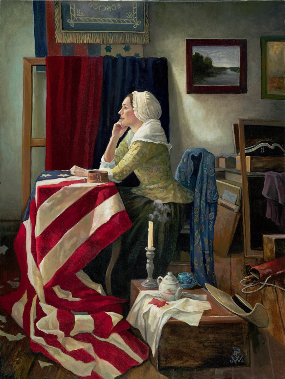 Vlajkař, 2000 (pastel) od Pamela Patrick White