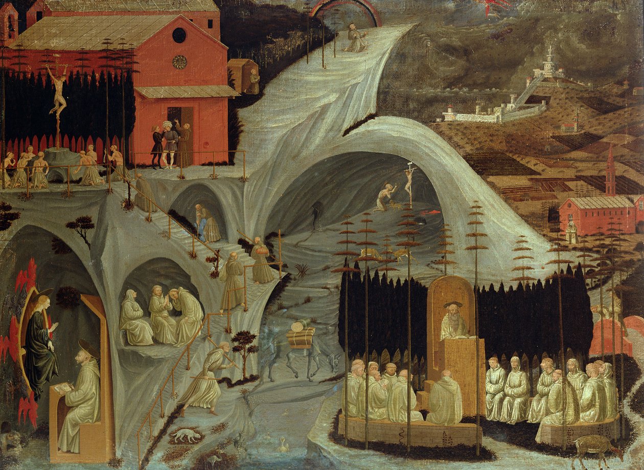 Thebaid, kolem roku 1460 od Paolo Uccello