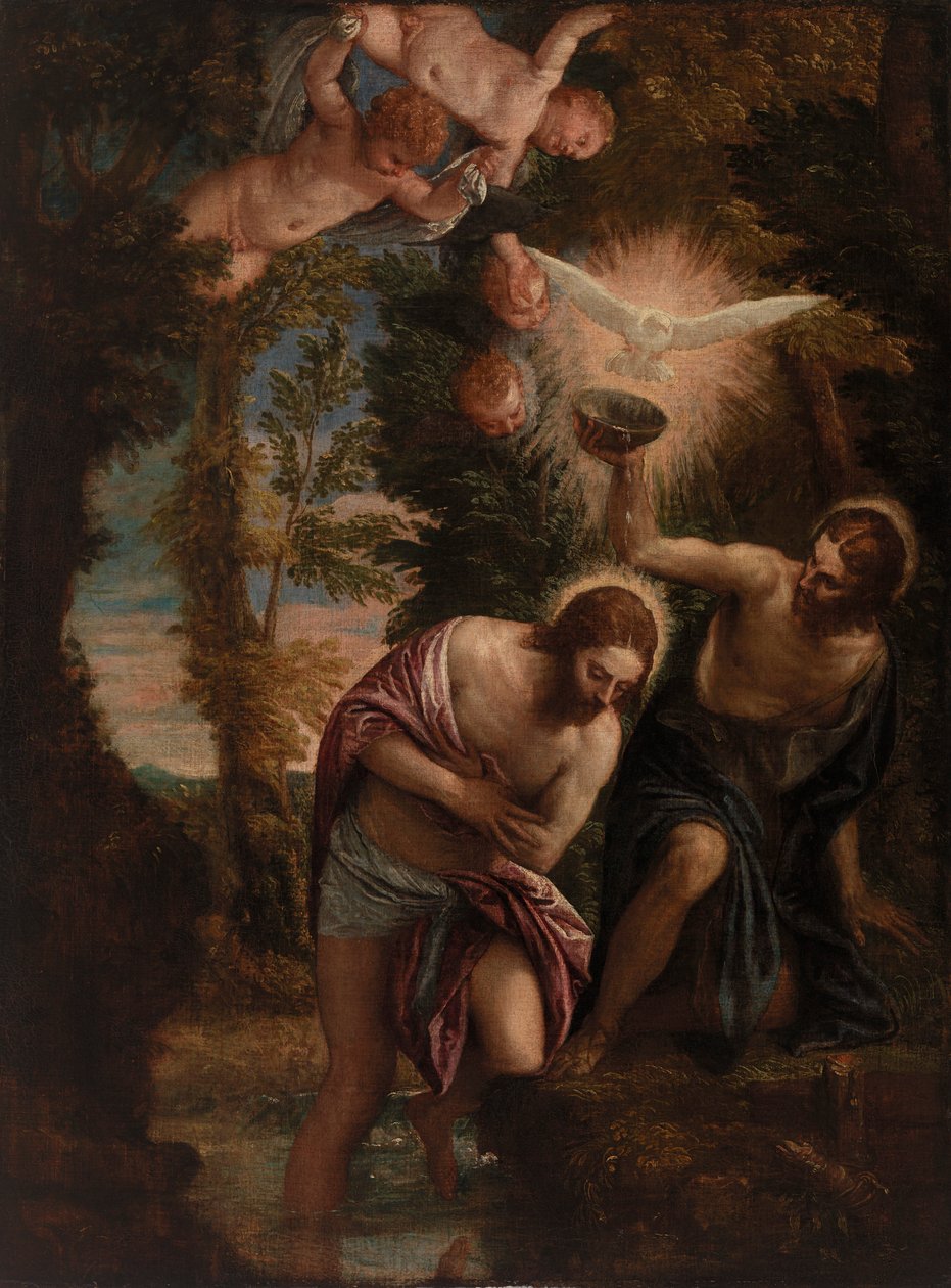Křest Kristův od Paolo Veronese