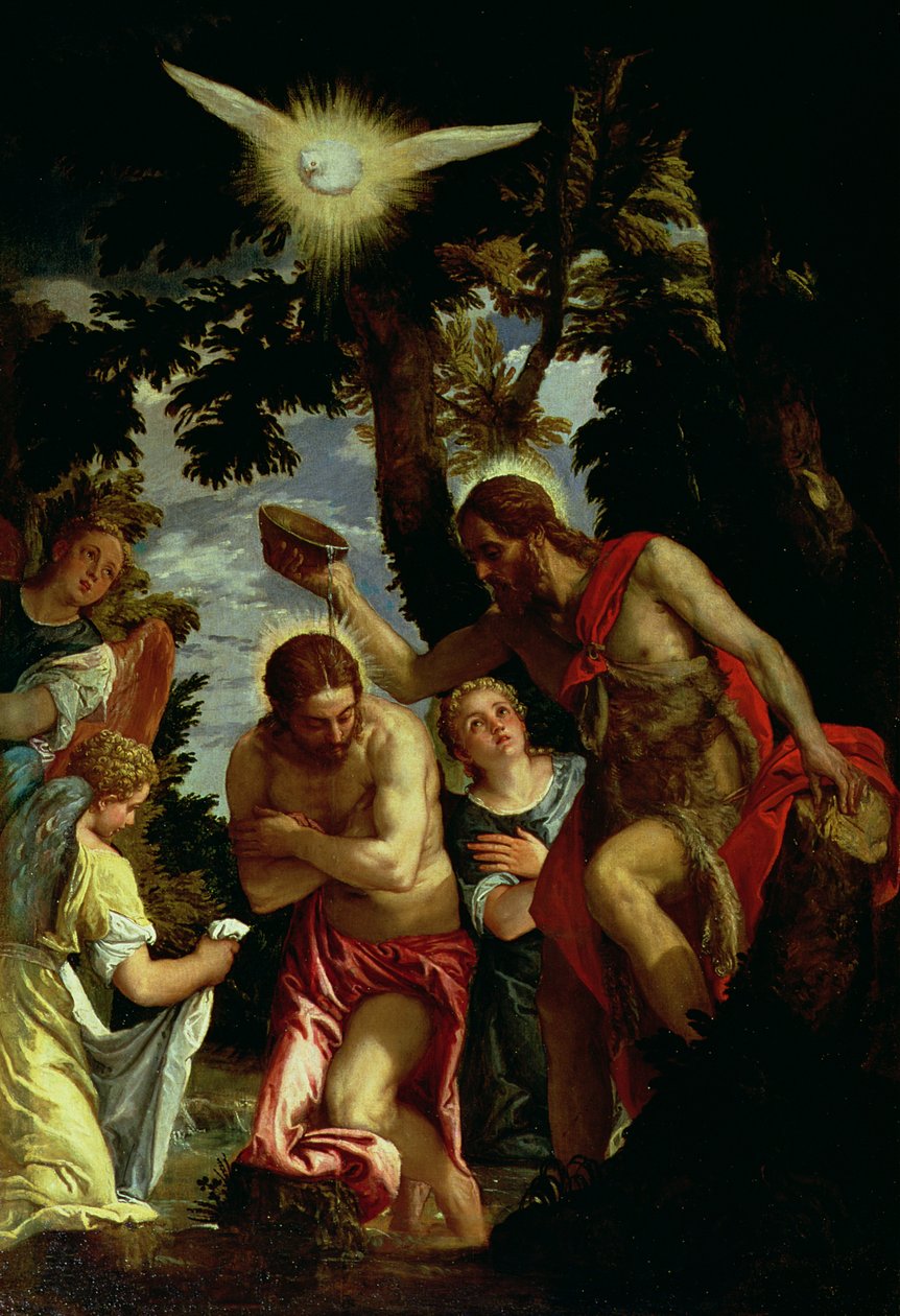 Křest Kristův od Paolo Veronese
