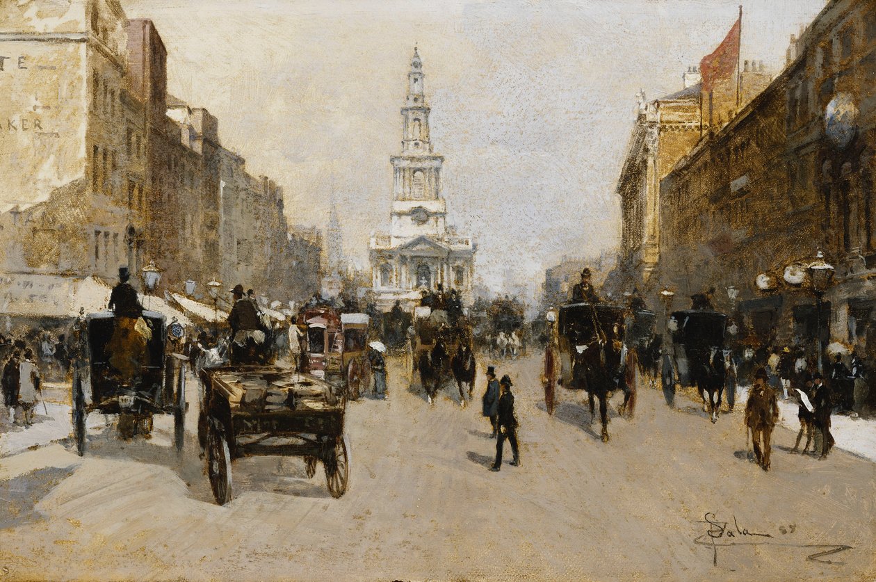 The Strand, Londýn, 1888 od Paolo Sala