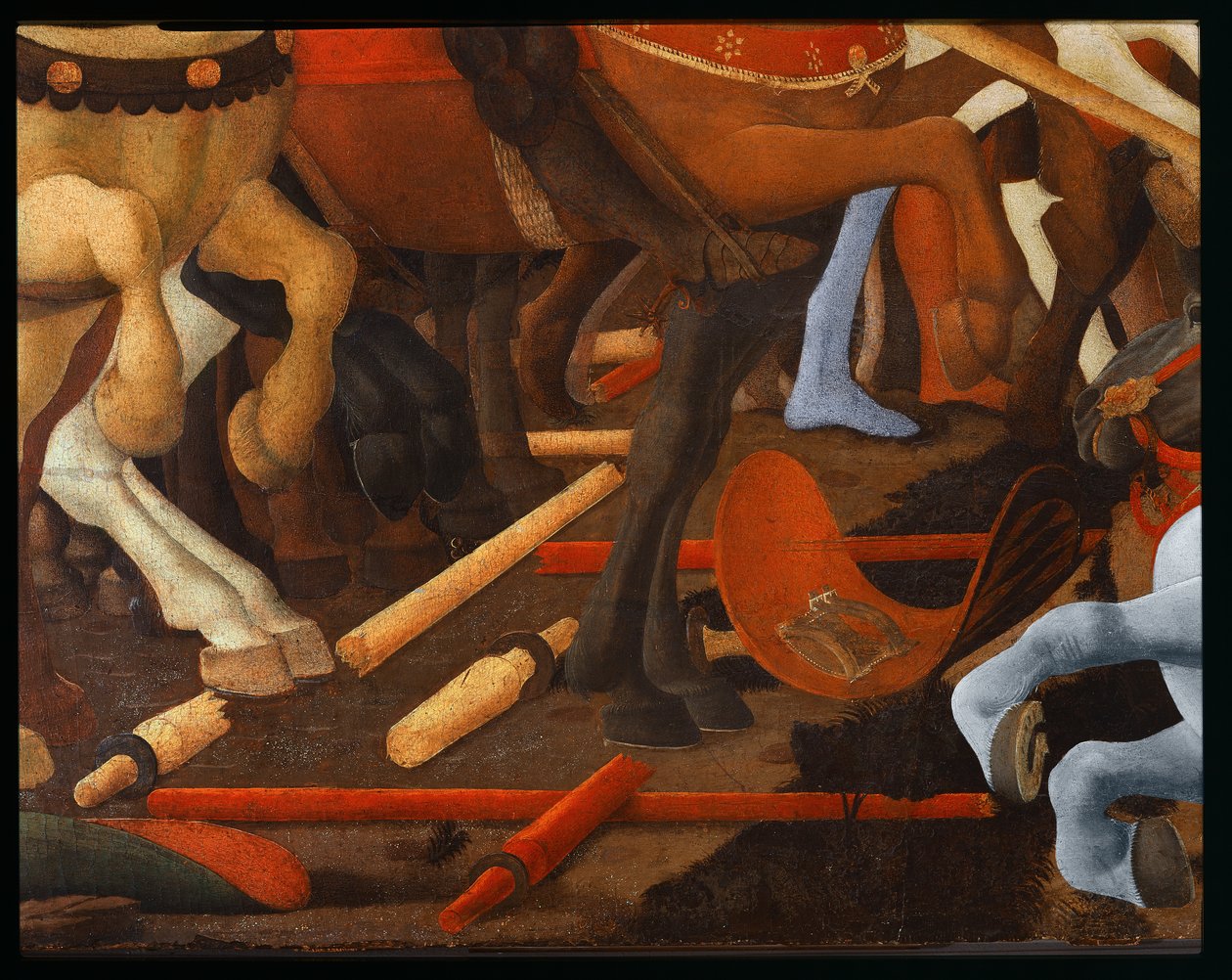 Bitva o San Romano, detail od Paolo Uccello