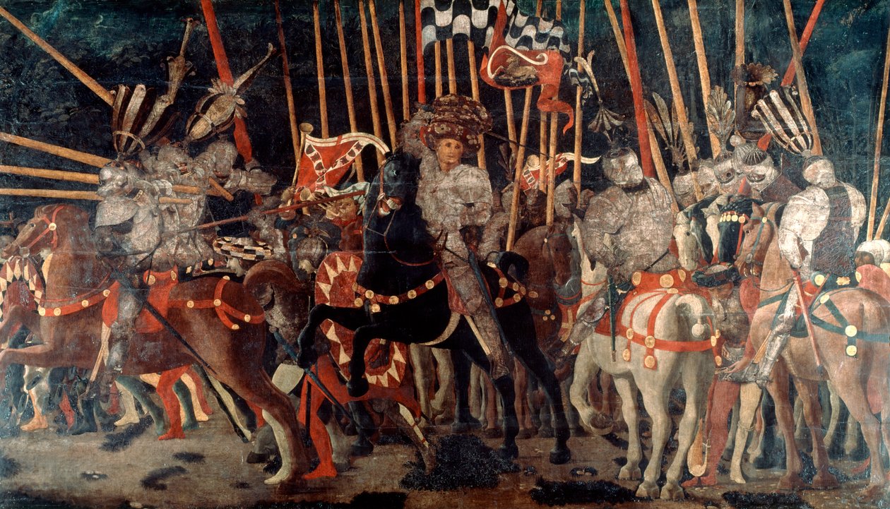 Bitva u San Romana, 1432 c1435-1440 od Paolo Uccello