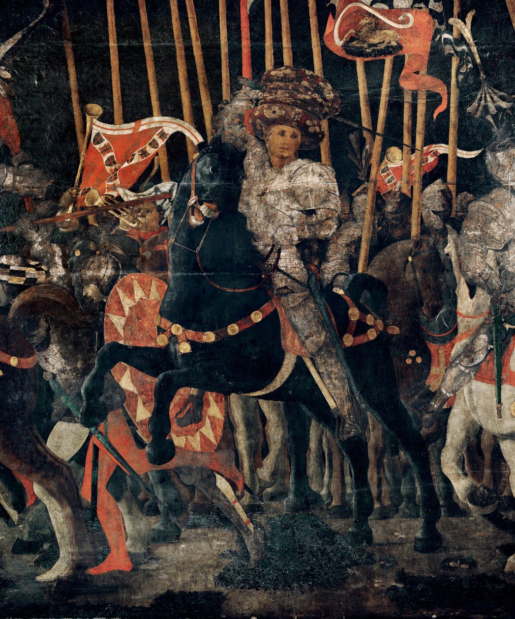 Bitva u San Romana v roce 1432 ... od Paolo Uccello