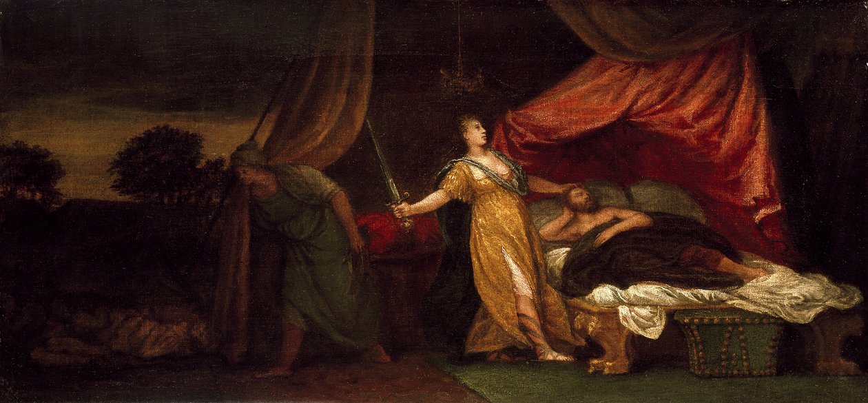 Judith se chystá zabít Holoferna od Paolo Veronese