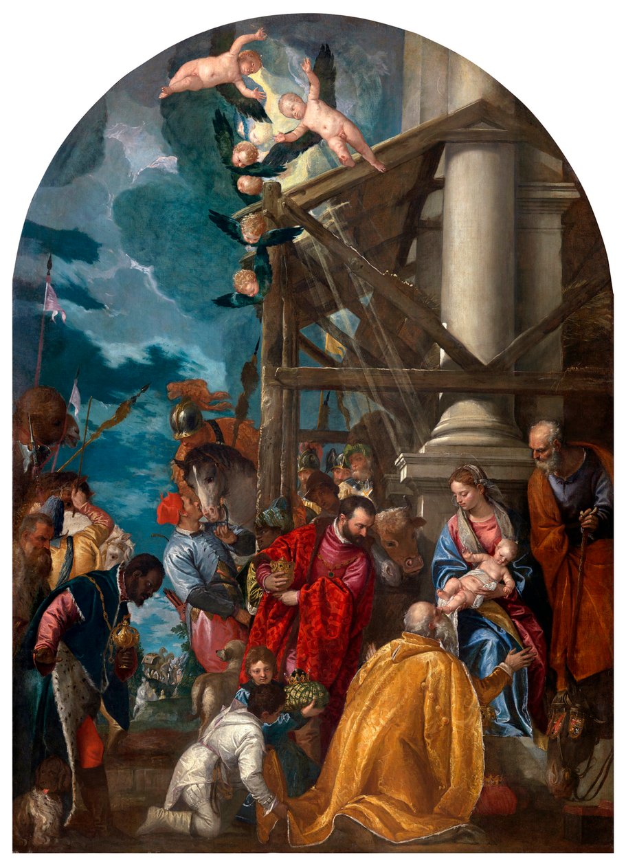 Klanění tří králů. od Paolo Veronese