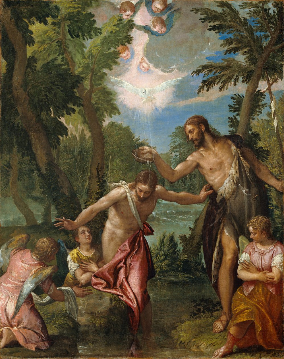 Křest Kristův od Paolo Veronese