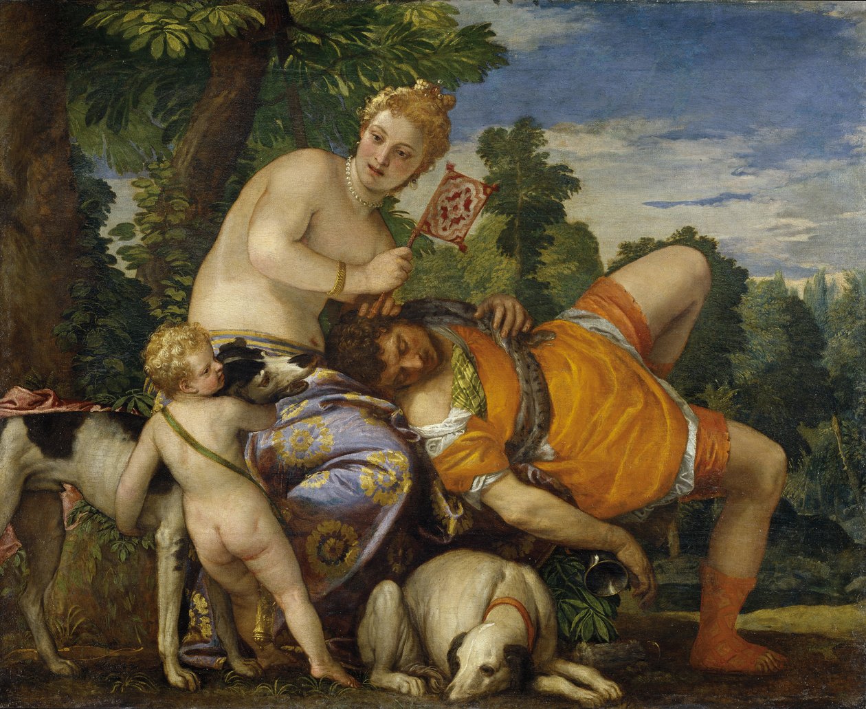 Venuše a Adonis od Paolo Veronese