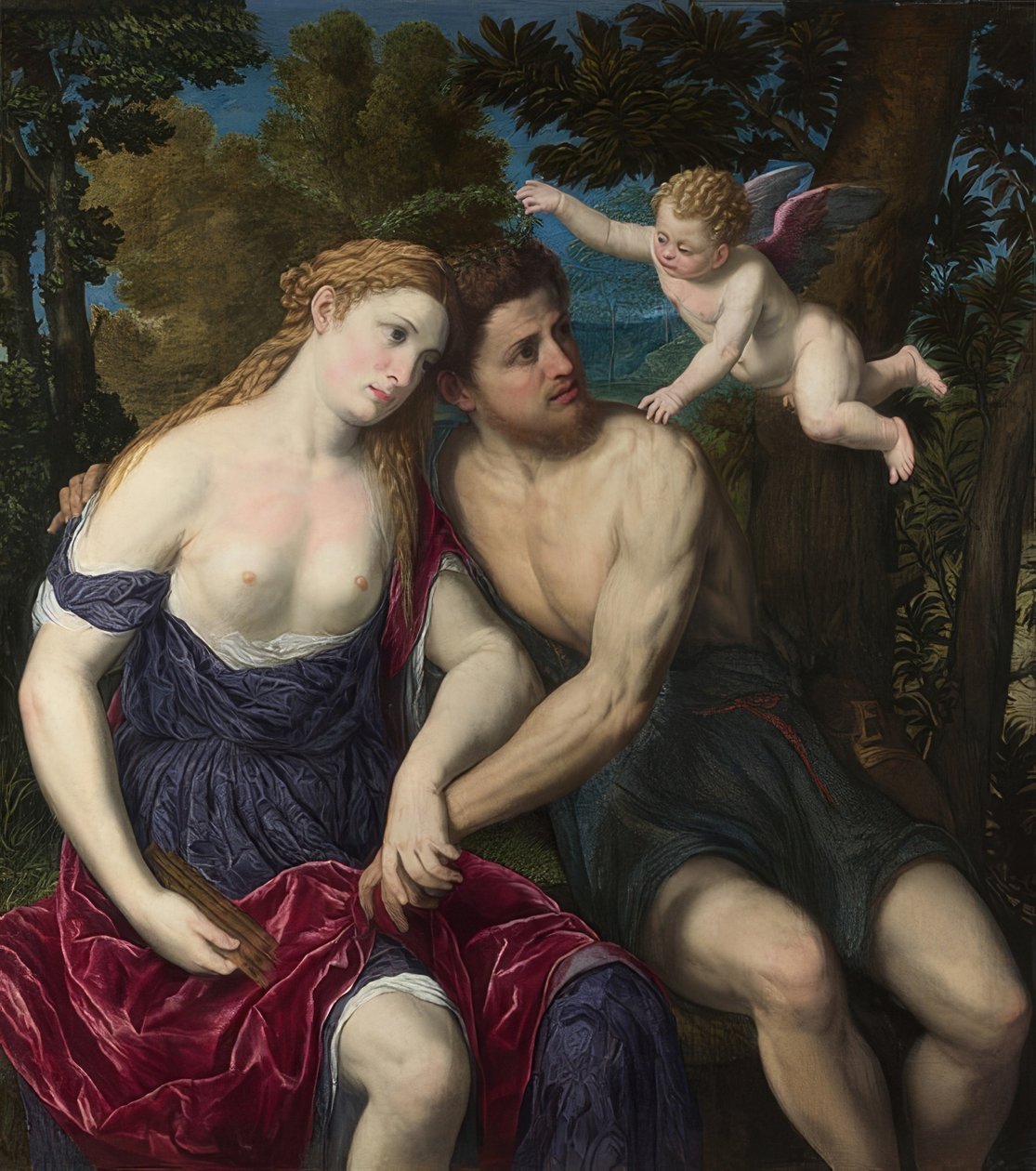 Milenci. 1555-60 od Paris Bordone