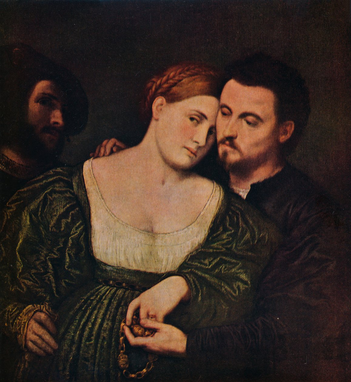 The Lovers, 1525-1530 c1940 od Paris Bordone