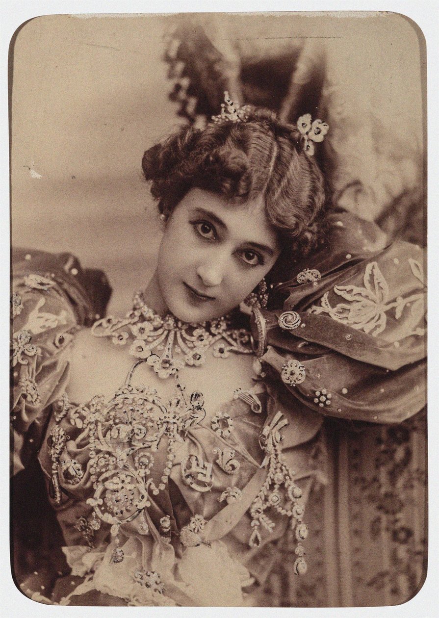 La Belle Otero, 90. léta 19. století. od Paris . Photo studio Reutlinger