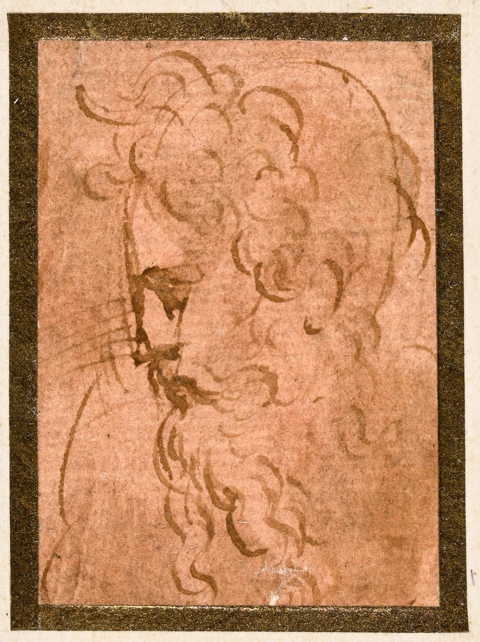 Mužská hlava od Parmigianino