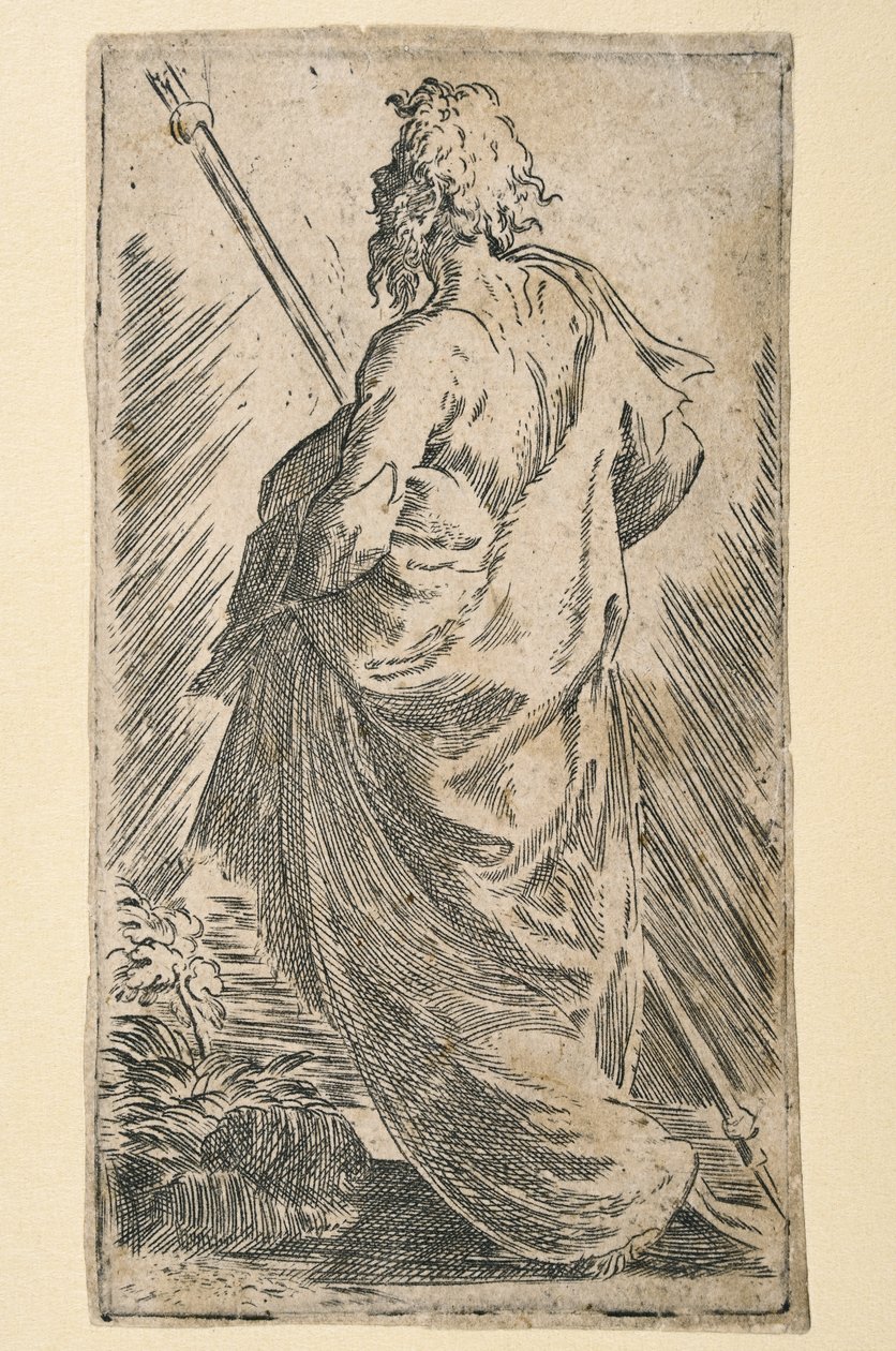 Svatý Jakub Větší (lept) od Parmigianino