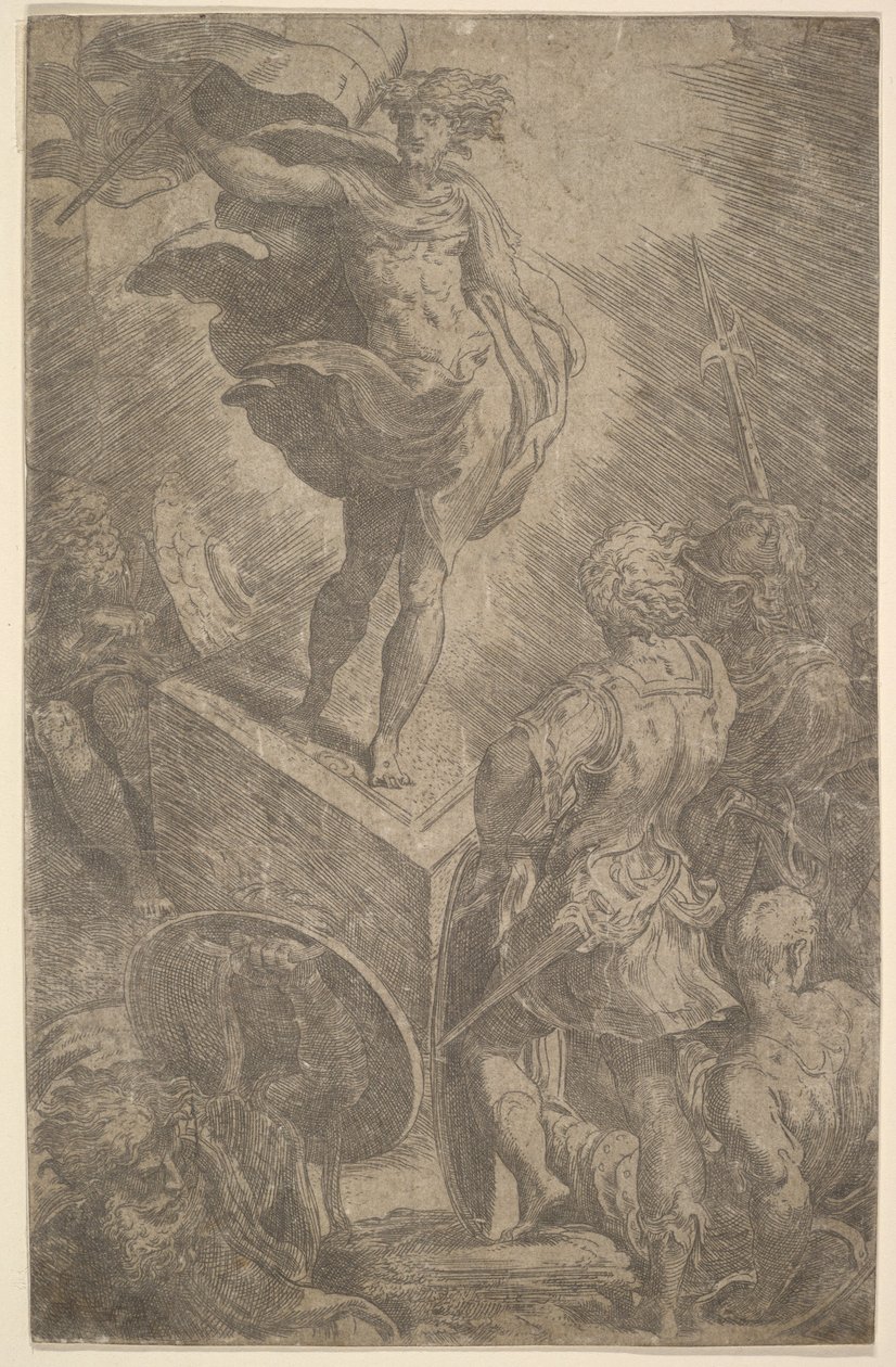 Vzkříšení, počátek 16. století. od Parmigianino