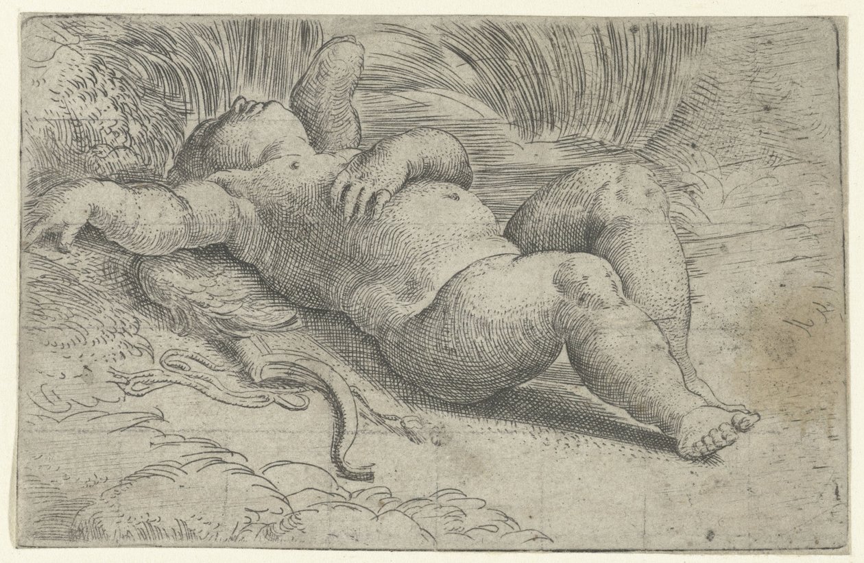 Spící Amor od Parmigianino