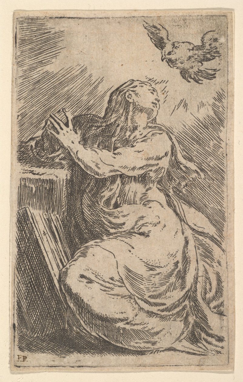 Zvěstování, počátek 16. století. od Parmigianino