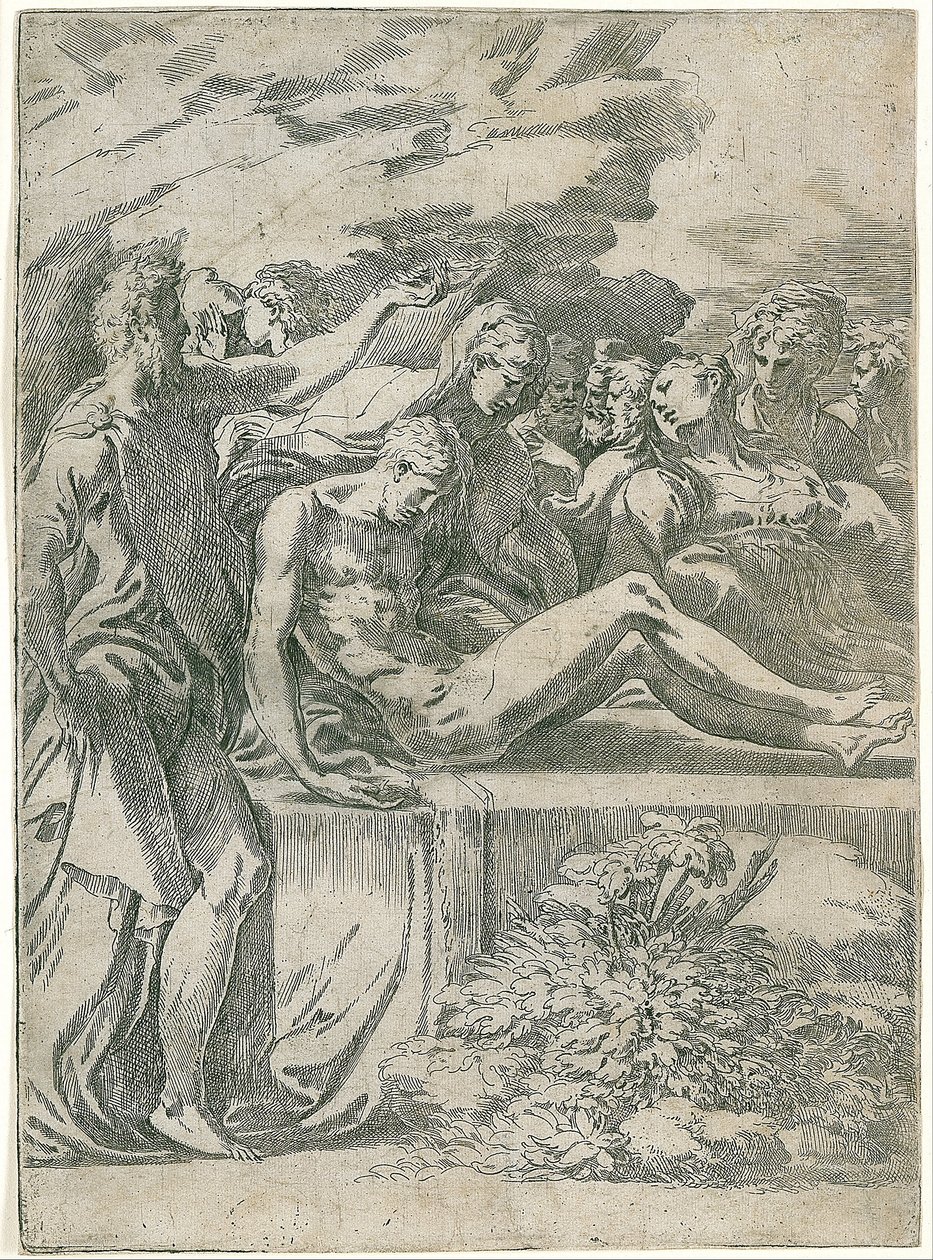 Kristovo pohřbení od Parmigianino