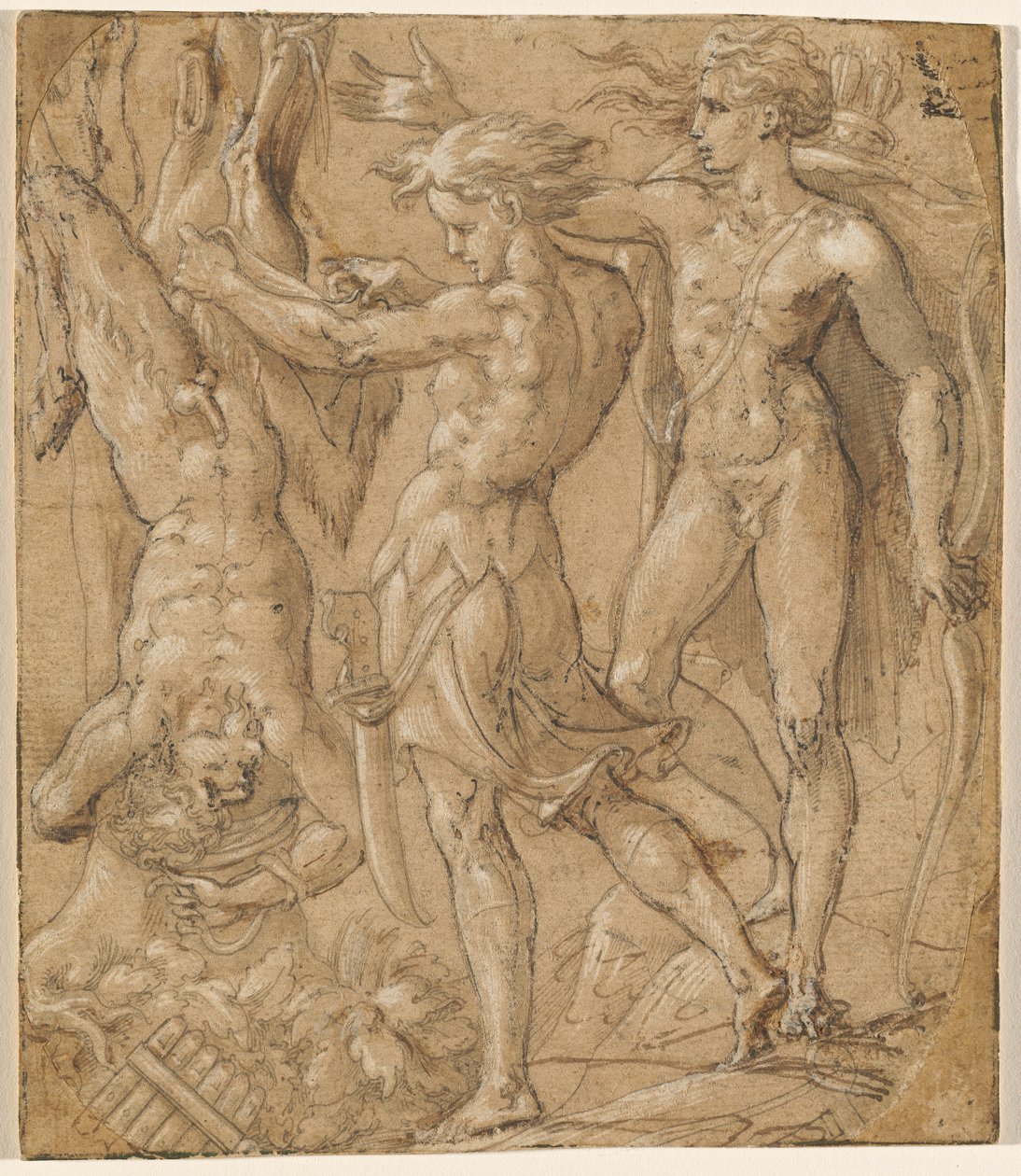 Stahování Marsyas od Parmigianino