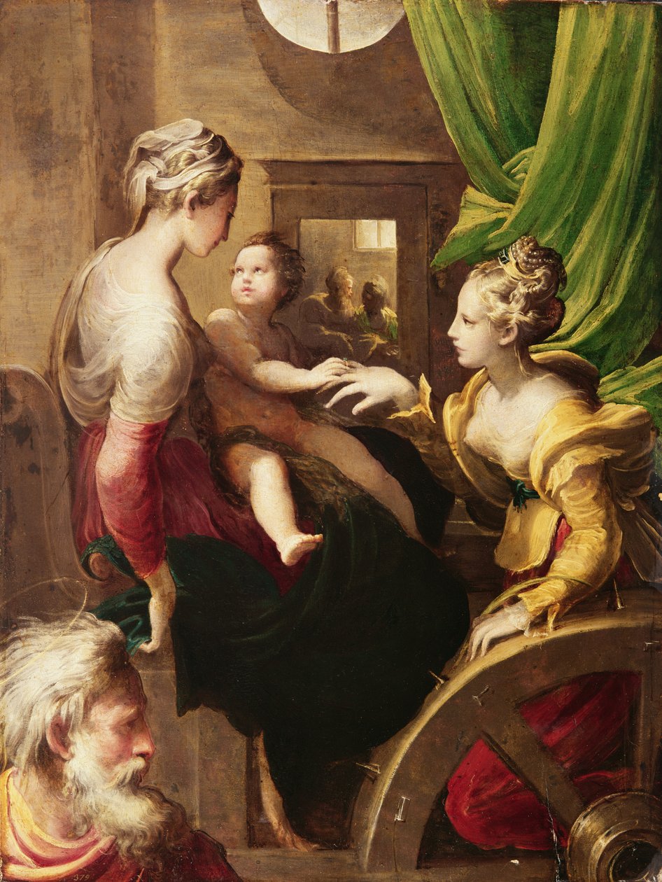 Mystická svatba Svaté Kateřiny od Parmigianino