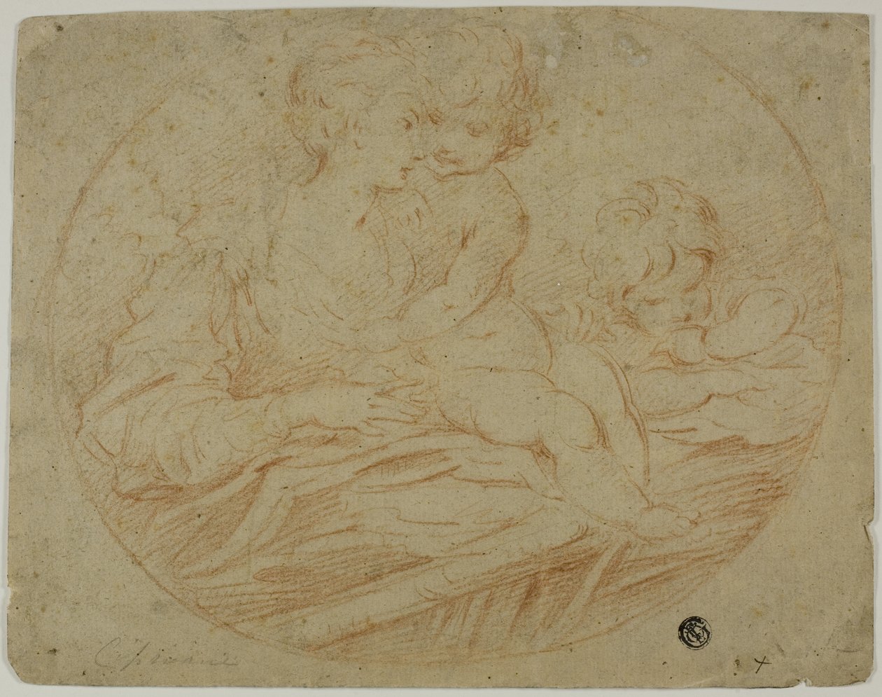 Žena a dvě děti od Parmigianino