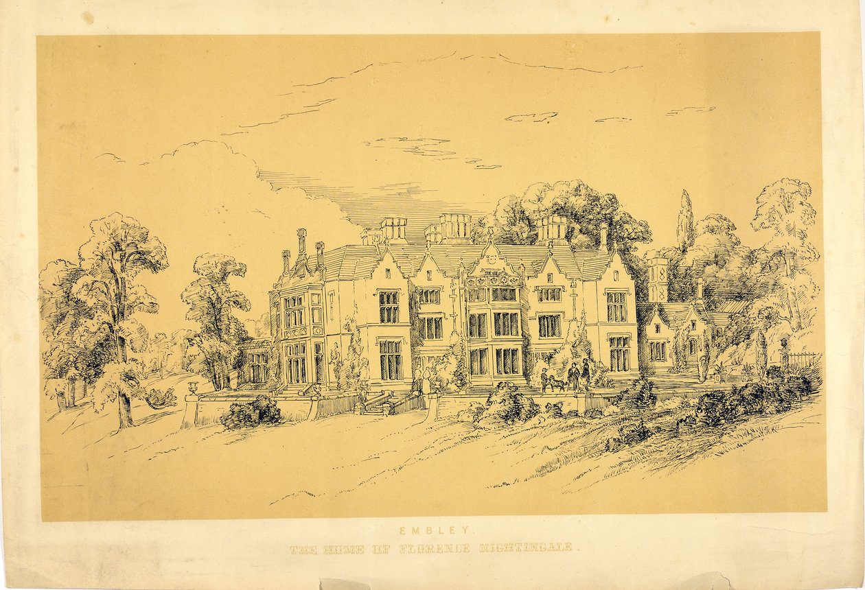 Embley Park, kolem roku 1856 od Parthenope Nightingale