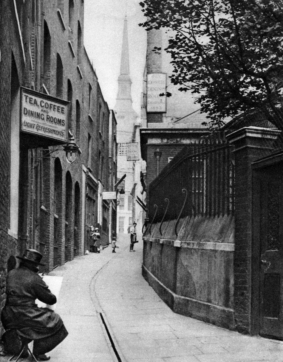 Huggin Lane, Londýn, 1926-1927. od Paterson