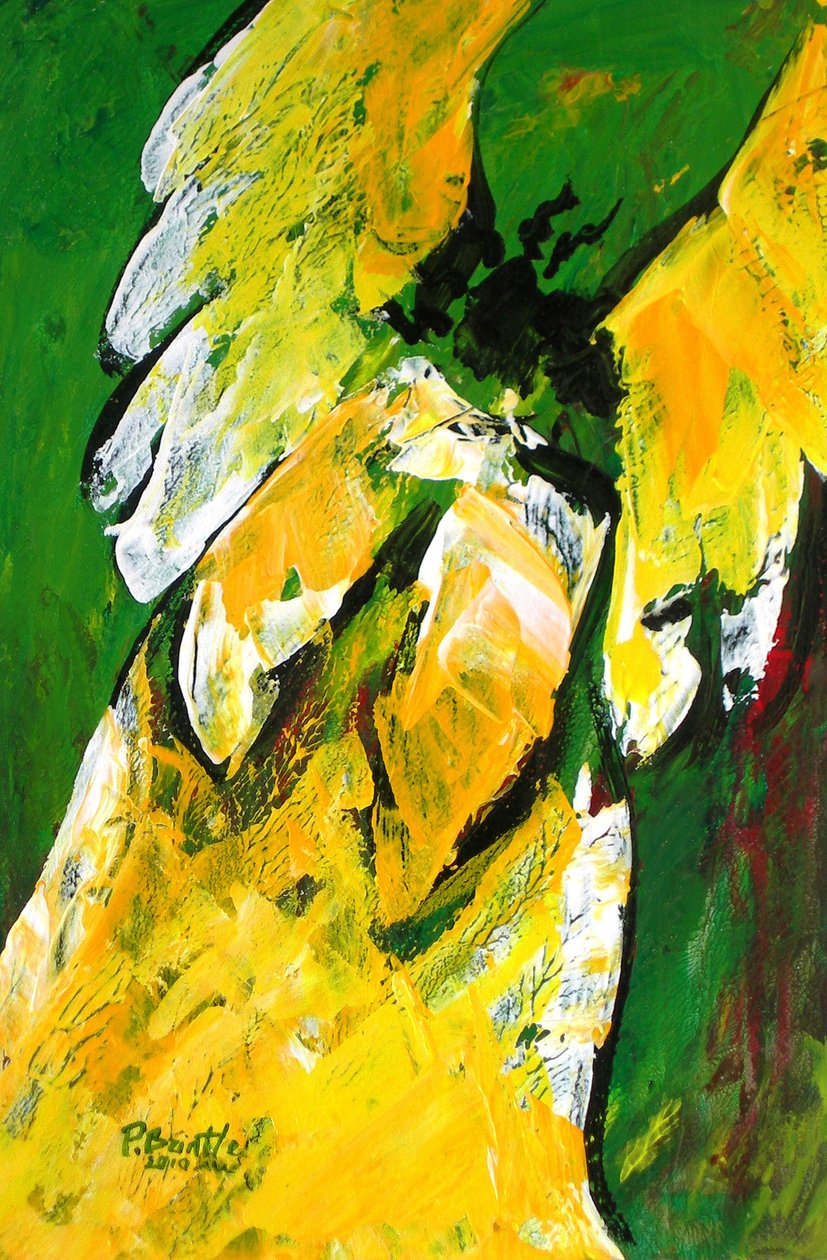 Angel of Delight, 2010 (akryl na dřevě) od Patricia Brintle