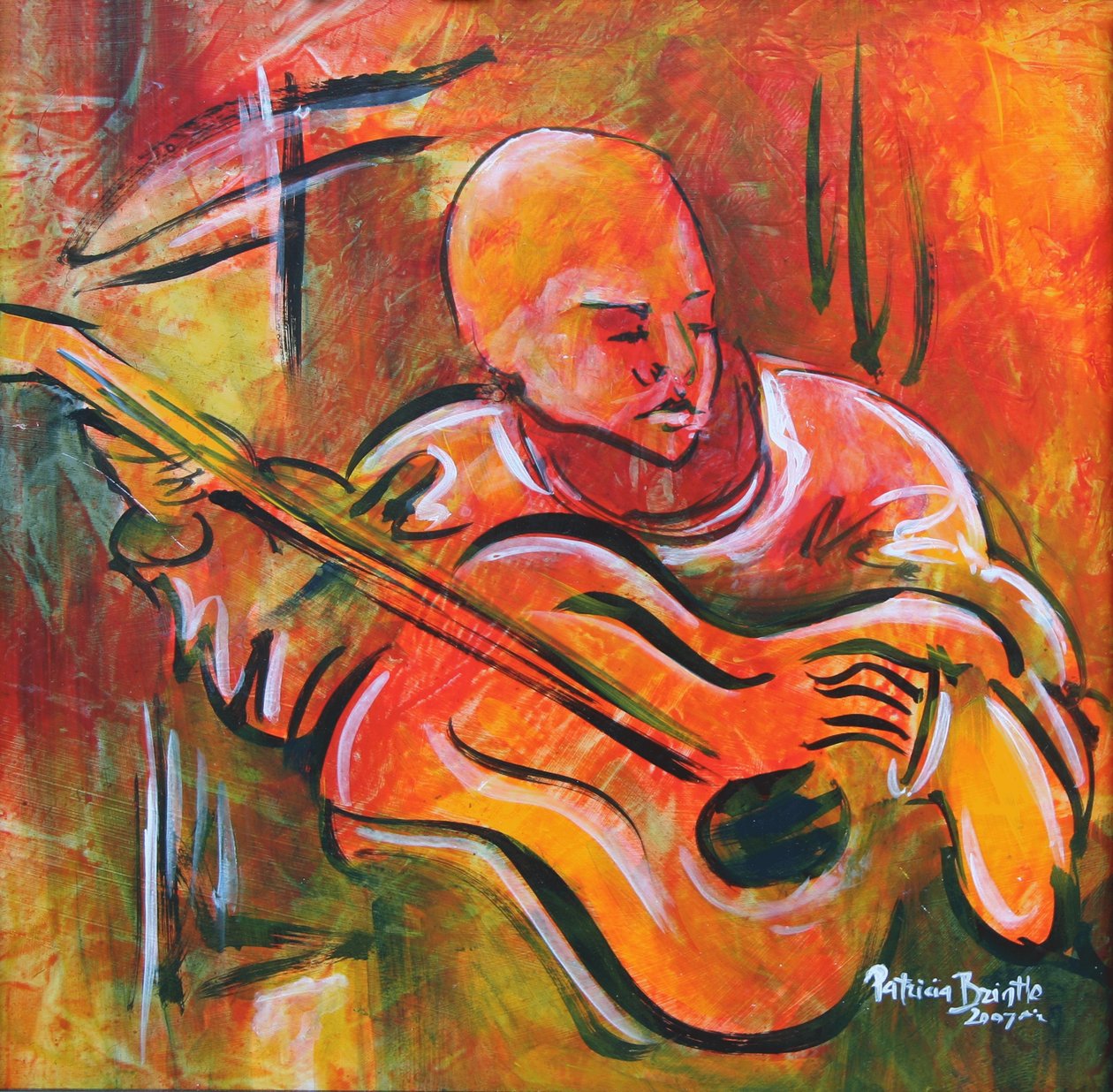 Leon, 2008 (akryl na masonitu) od Patricia Brintle