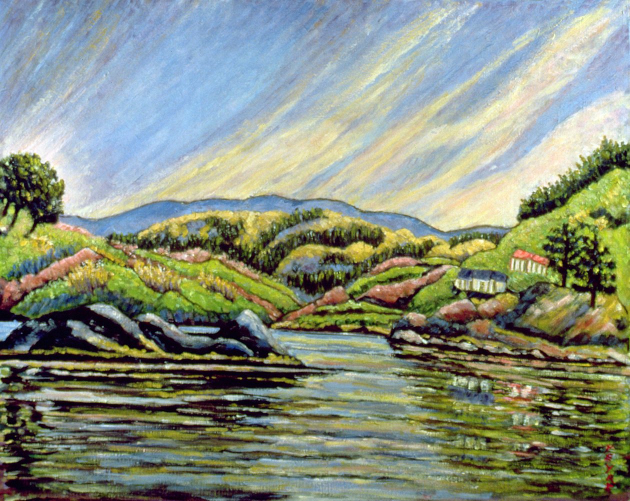 Po dešti, Badeck (olej na plátně) od Patricia Contemporary Artist Eyre