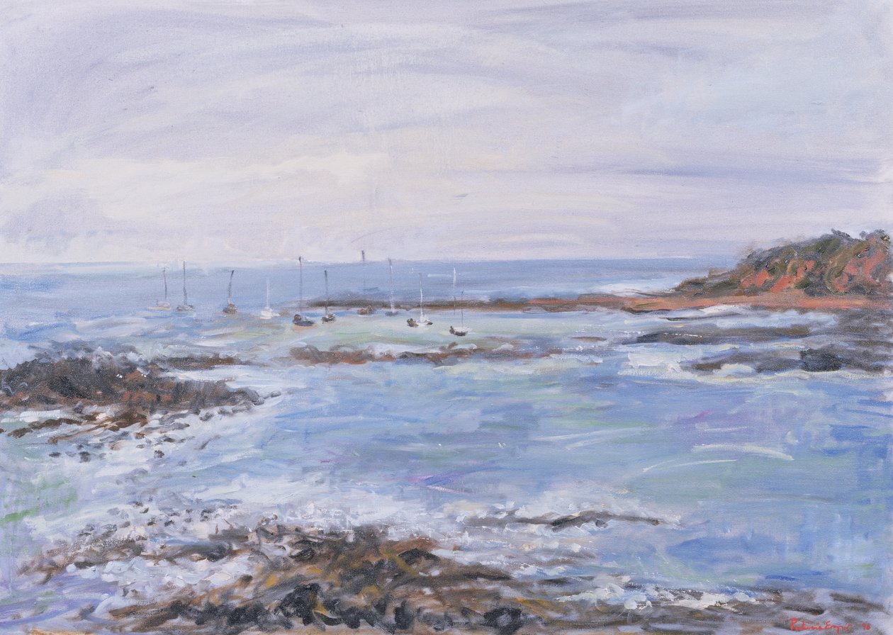 Sailing off the Scilly Isles, 1997 (olej na papíře) od Patricia Espir