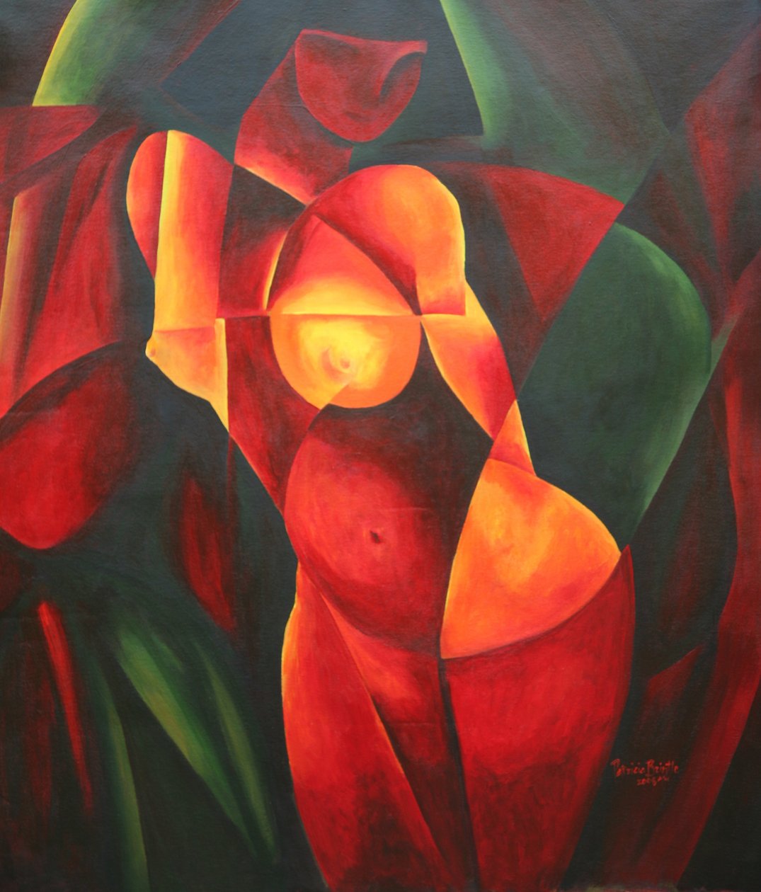 Rideau Vert, 2008 (akryl na plátně) od Patricia Brintle
