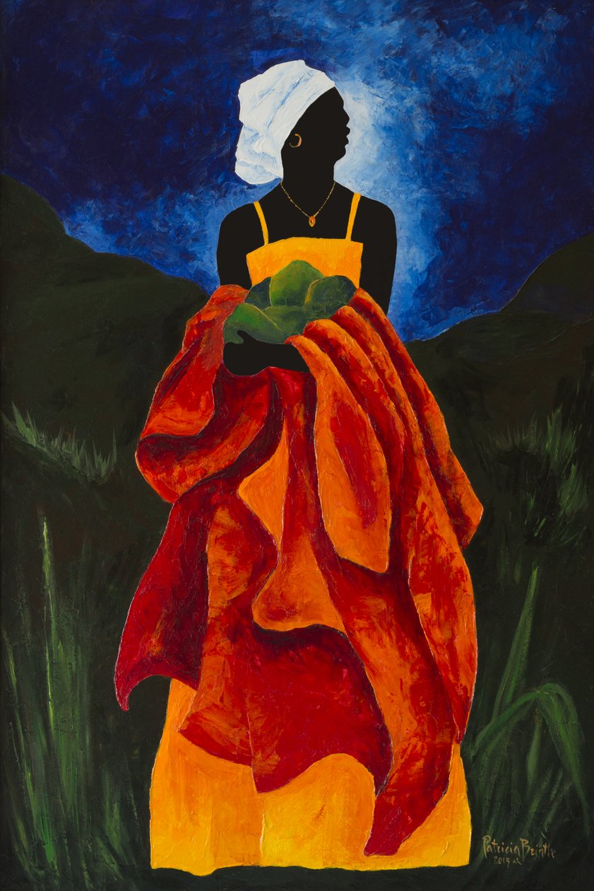 Season avocado fuente, 2015 akryl na plátně od Patricia Brintle