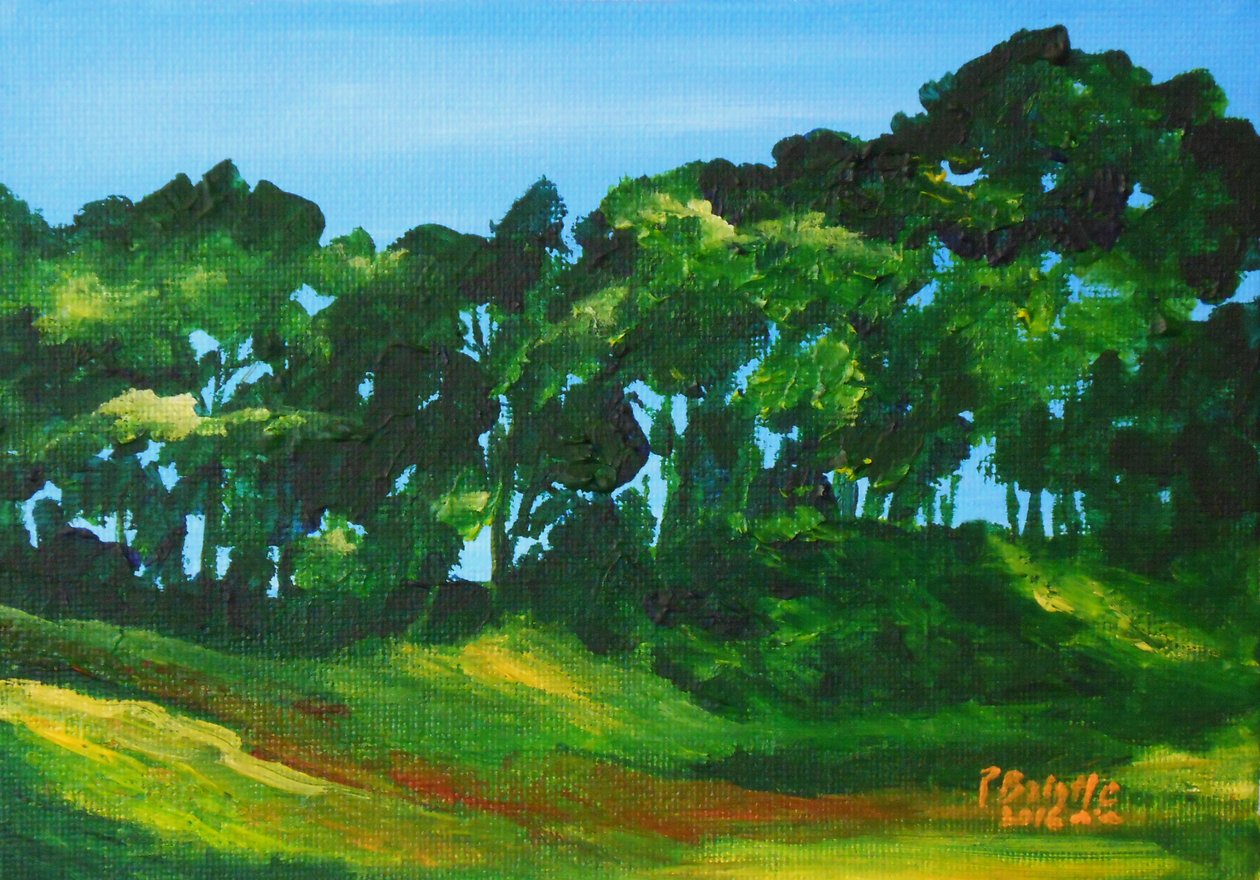 Soubois in Marmalade, 2016 (akryl na desce umělce) od Patricia Brintle