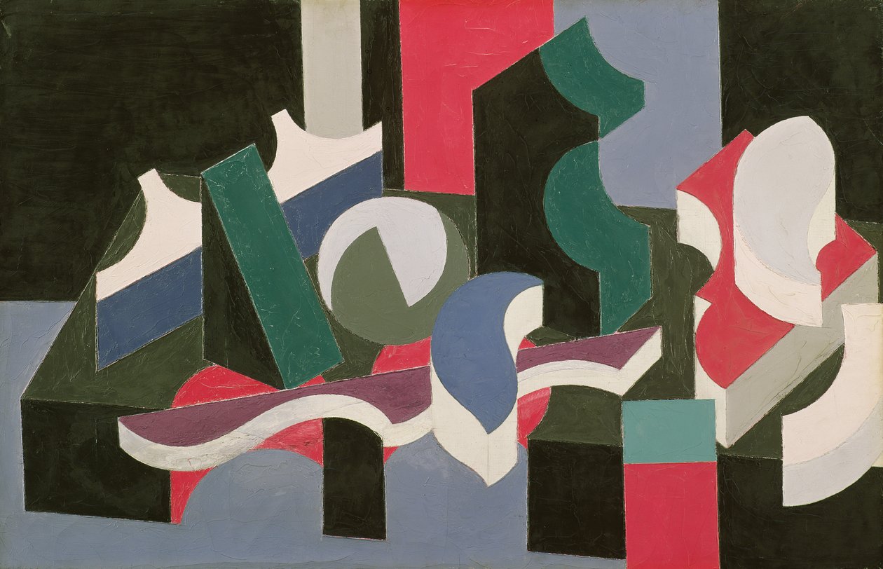 Forms, 1919-20 (olej a tužka na plátně) od Patrick Henry Bruce