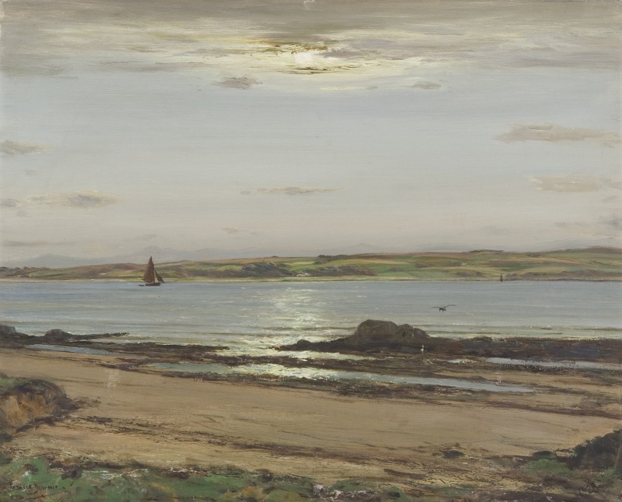 Summer Moonlight - Firth of Clyde od Patrick Downie