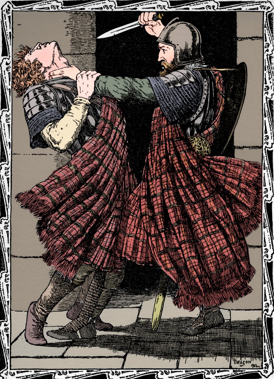 Comyn pobodán Brucem, 1902 od Patten Wilson